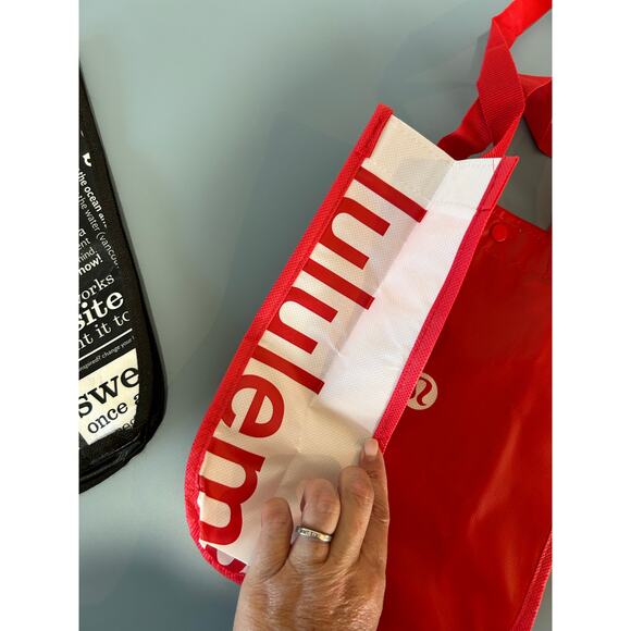 Lululemon reusable shopping bags pair of two different styles small - Picture 4 of 6